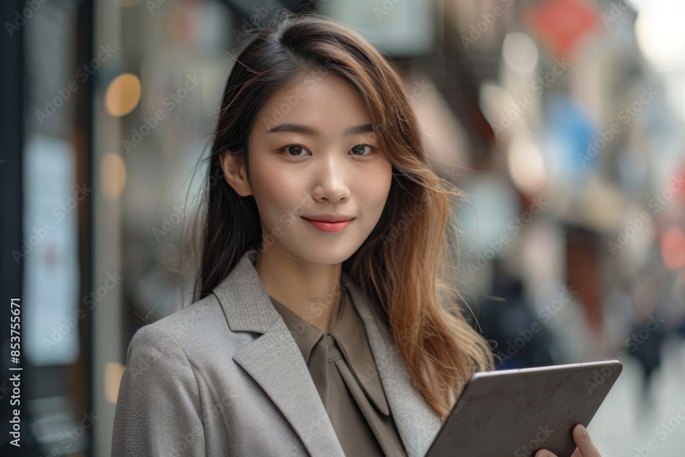 Portrait of a Businesswoman with Tablet Portrait of a Businesswoman with Tablet