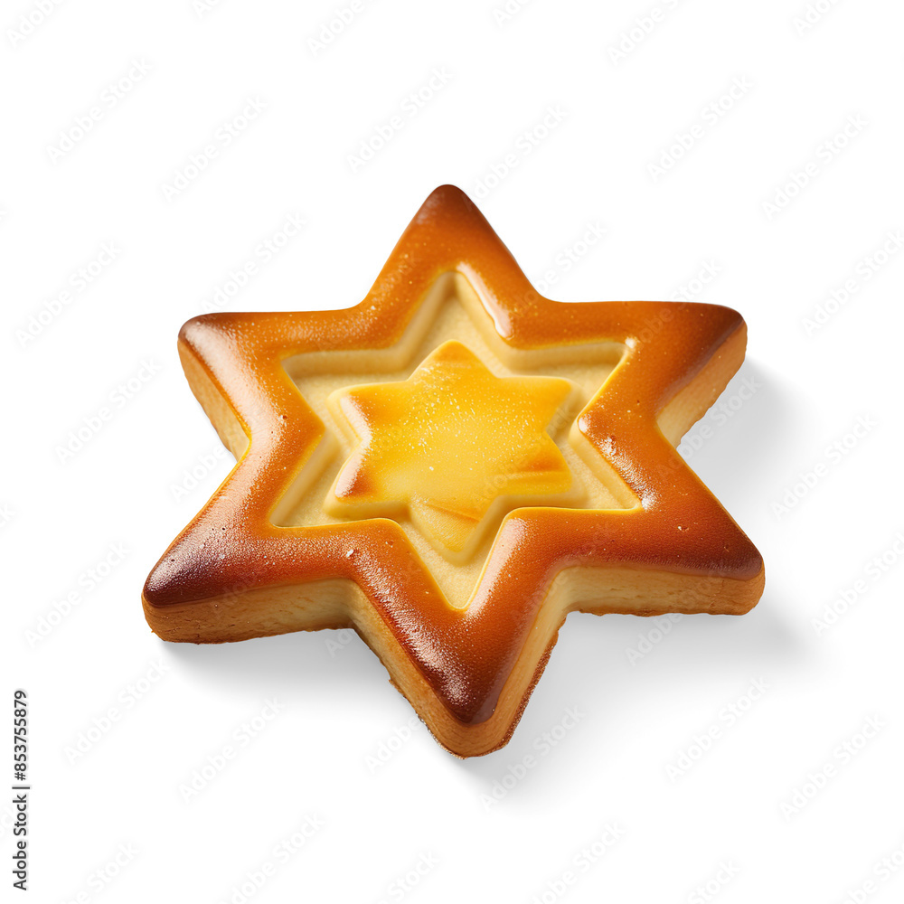 A traditional cookie is isolated on a transparent background. A traditional cookie is isolated on a transparent background.