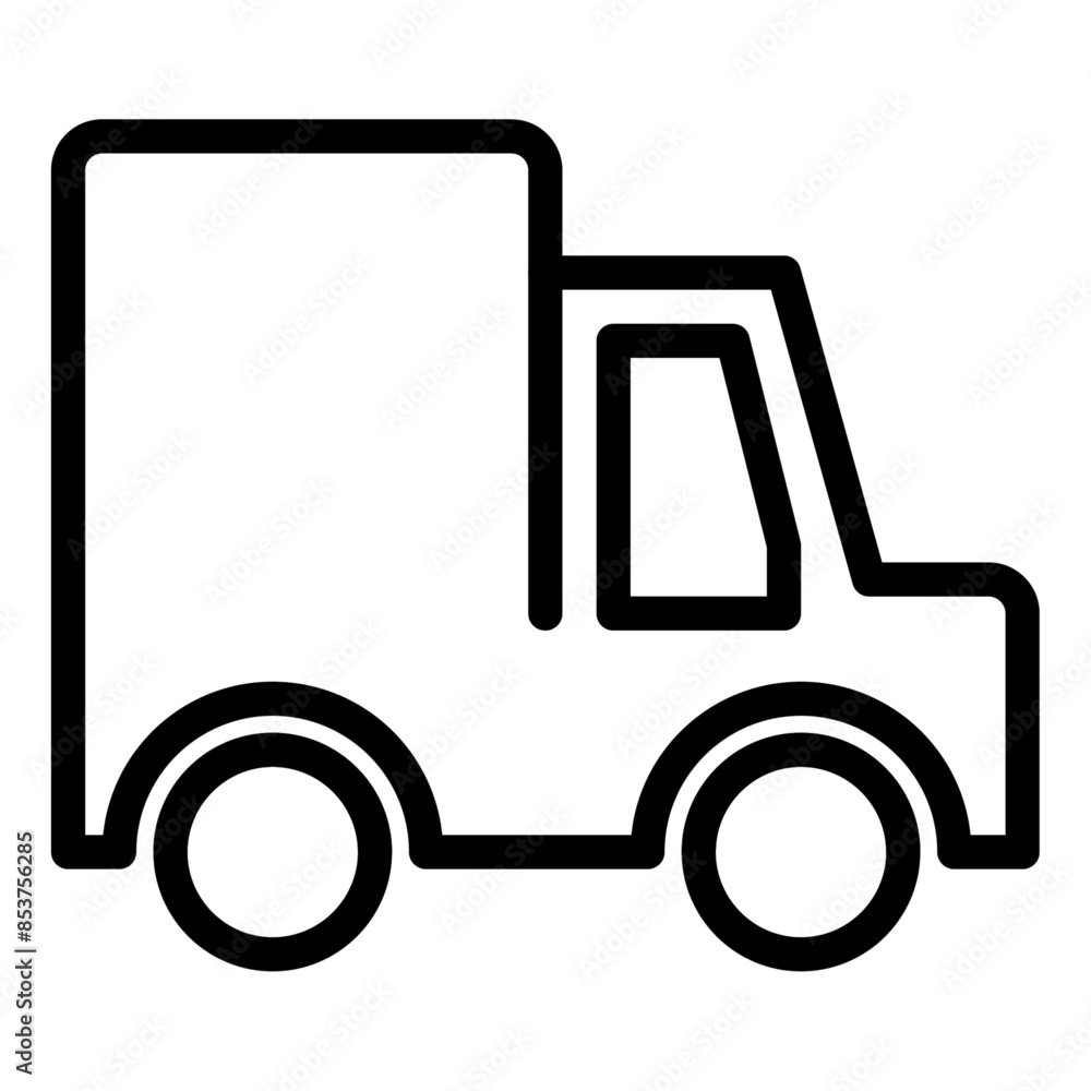 Shipping outline icon vector for mobile app, website, logo and presentation design.