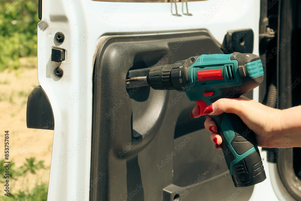 Car repair. We replace broken car trim panel fasteners. Car repair. We replace broken car trim panel fasteners.