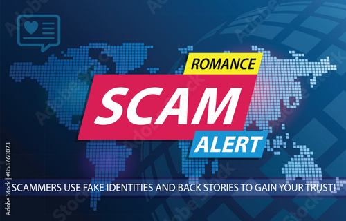 Love Romance Relationship Scam Alert Background