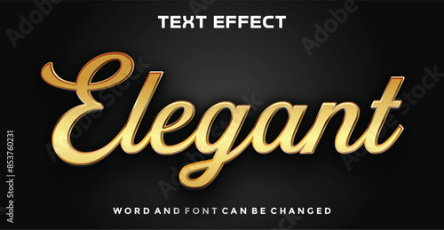 Elegant editable text effect