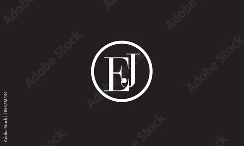 EJ, JE , J , E , Abstract Letters Logo Monogram photo