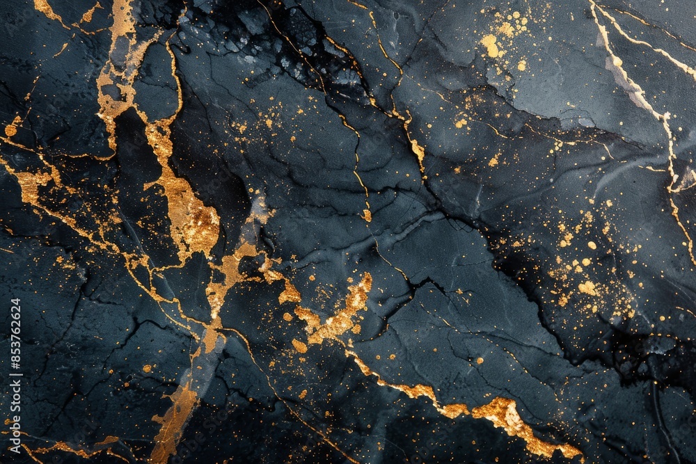 Dark marble texture, elegantly complemented by shimmering gold. Abstract background. Dark marble texture, elegantly complemented by shimmering gold. Abstract background.
