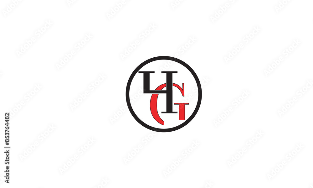 HG, GH , G , H , Abstract Letters Logo Monogram HG, GH , G , H , Abstract Letters Logo Monogram