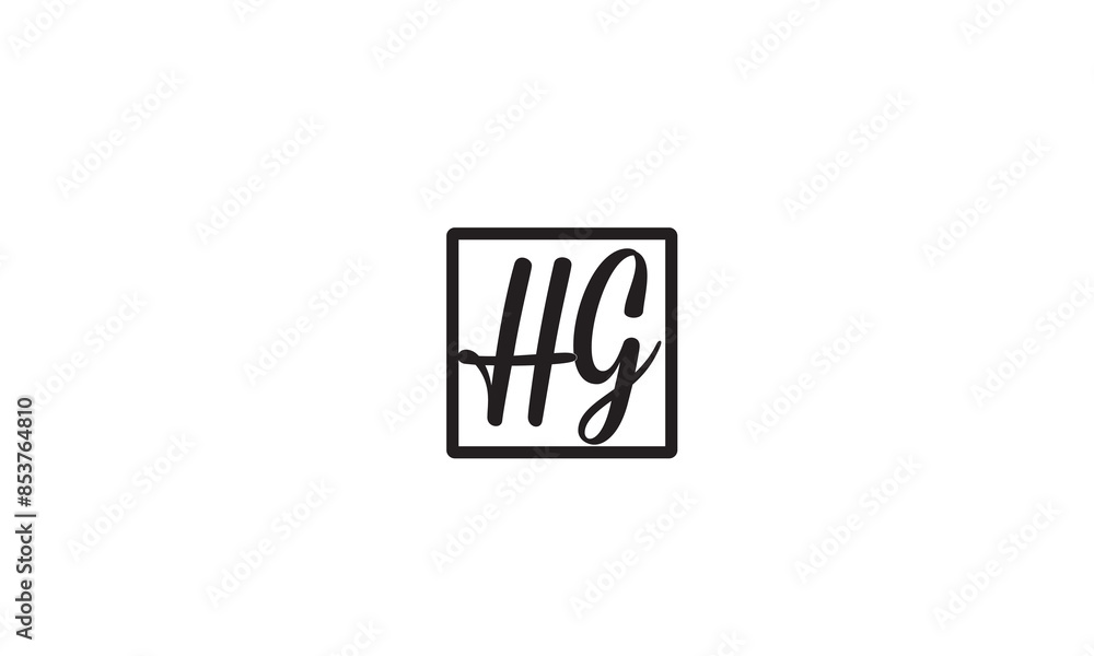 HG, GH , G , H , Abstract Letters Logo Monogram HG, GH , G , H , Abstract Letters Logo Monogram