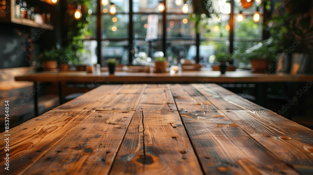 table stands at forefront of blurred cafe interior embodying perfect table stands at forefront of blurred cafe interior embodying perfect