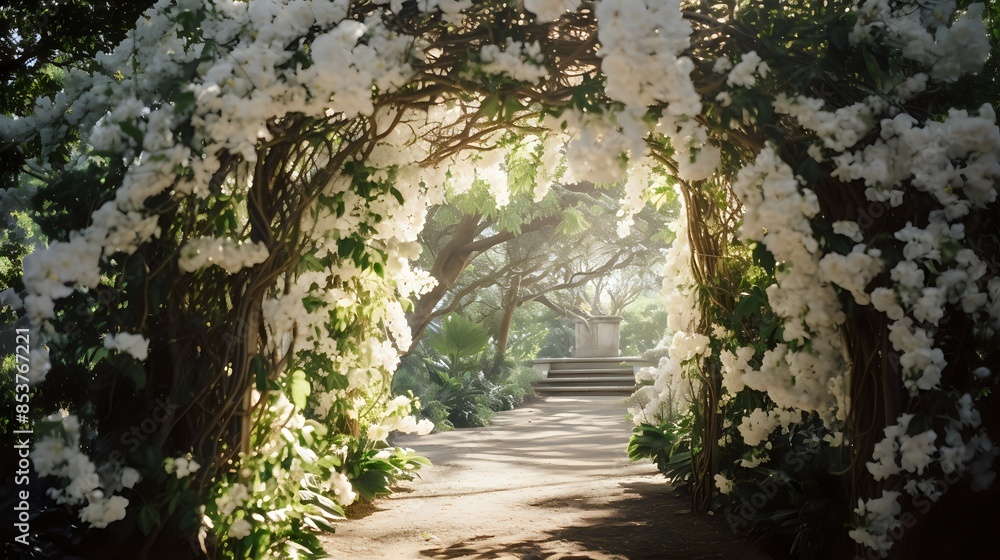 The beauty of nature in a garden setting The beauty of nature in a garden setting