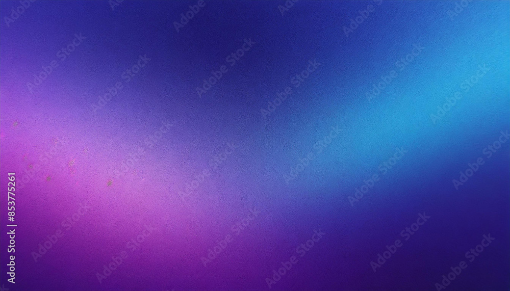 Fototapeta premium grainy purple blue gradient. cinematic pastel texture, background, wallpaper, cover for product presentation and copy space