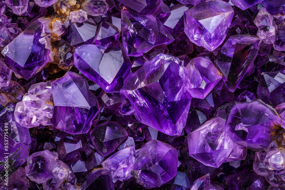 Amethyst Crystal, Purple Quartz Raw Gemstone Amethyst Druse Pattern, Generative AI Illustration Amethyst Crystal, Purple Quartz Raw Gemstone Amethyst Druse Pattern, Generative AI Illustration