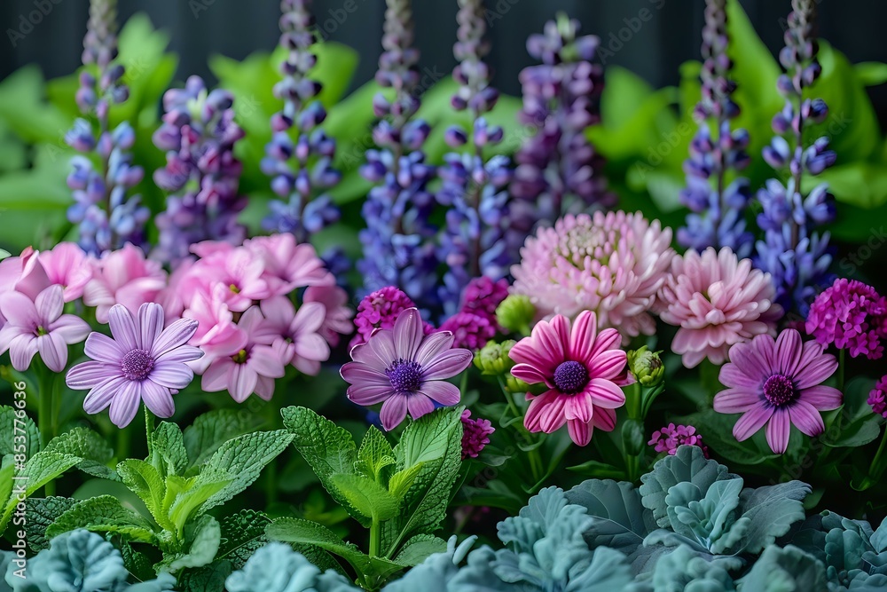 Peaceful and Tranquil Garden Design with Vibrant Colors and Variety Peaceful and Tranquil Garden Design with Vibrant Colors and Variety