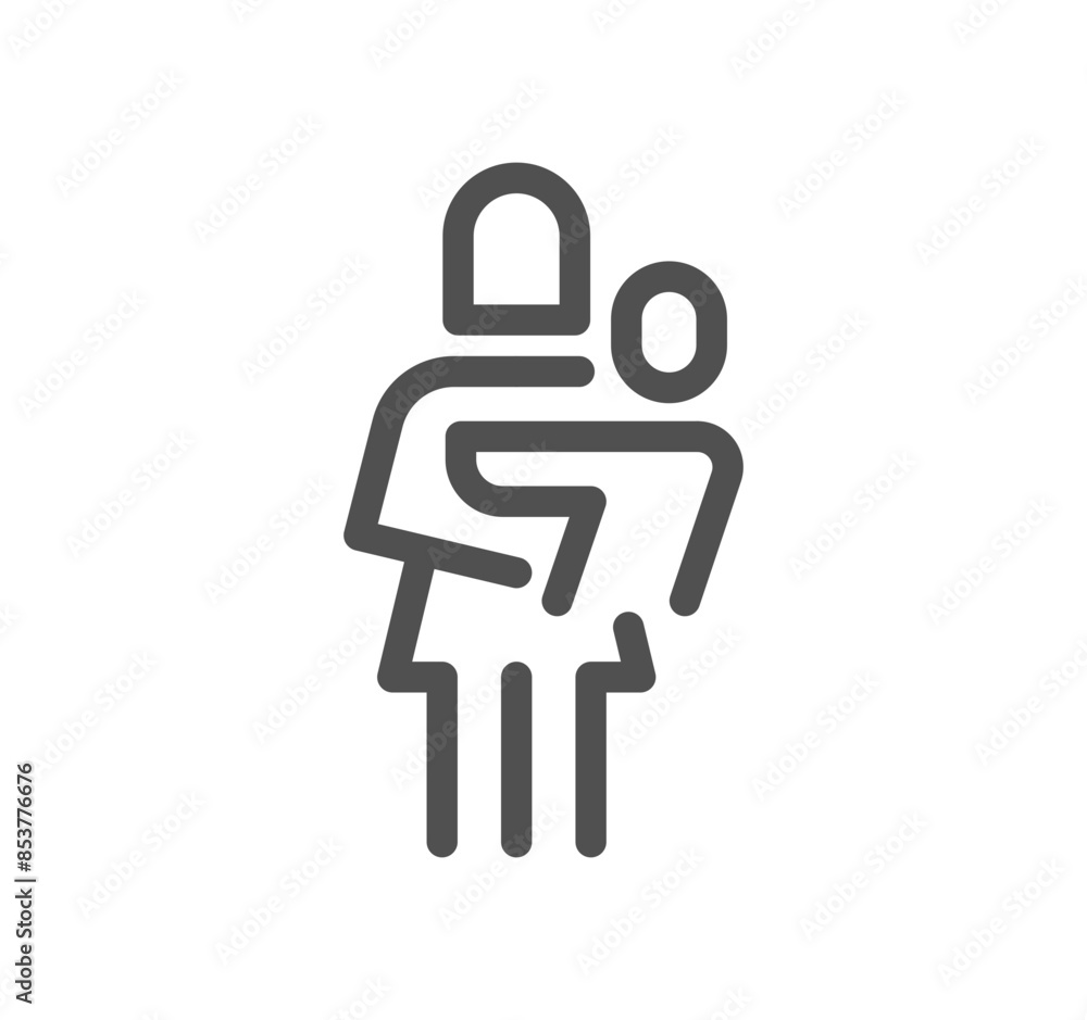 Family related icon outline and linear vector.
Family related icon outline and linear vector.