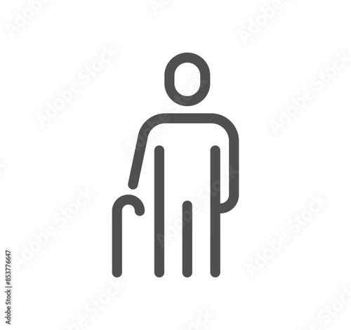 Family related icon outline and linear vector.
