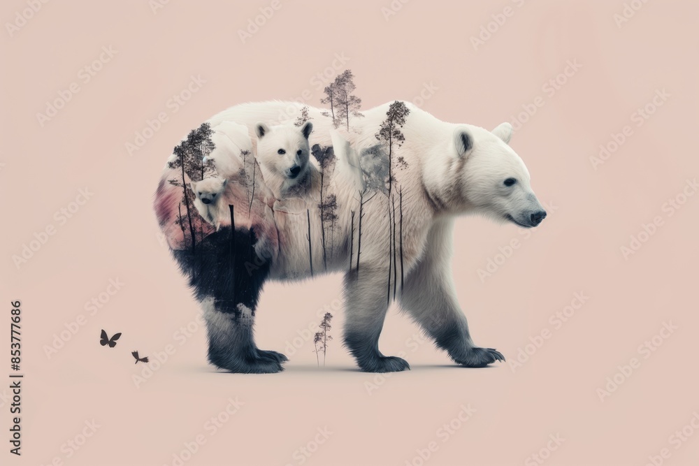 Fototapeta premium surrealistic animal weird surreal 