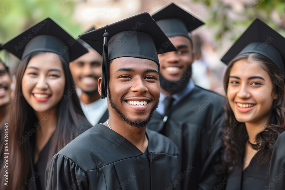 Young black Graduate with Bright Future Young black Graduate with Bright Future