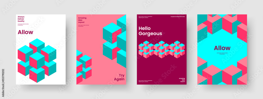 Fototapeta premium Creative Banner Layout. Abstract Business Presentation Design. Geometric Book Cover Template. Flyer. Brochure. Poster. Background. Report. Portfolio. Notebook. Handbill. Leaflet. Brand Identity
