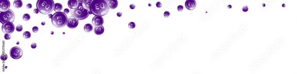 Vitamin D3 round capsules. Vitamin D3 round capsules.