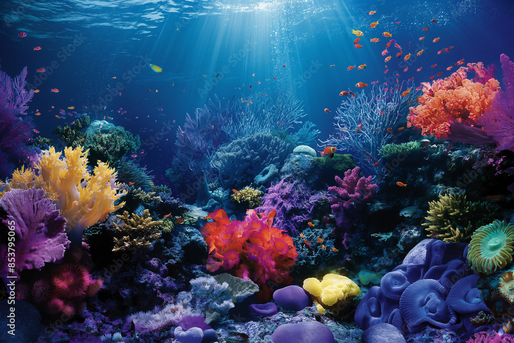 Obraz premium The extraordinary beauty of the underwater ecosystem