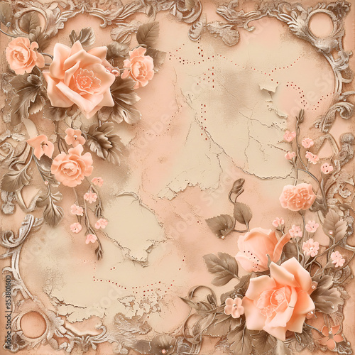 cowgirl western florals leather background