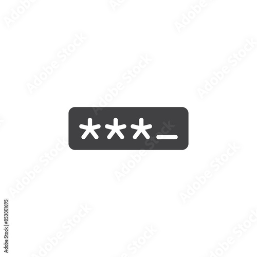 Pin code Entry vector icon