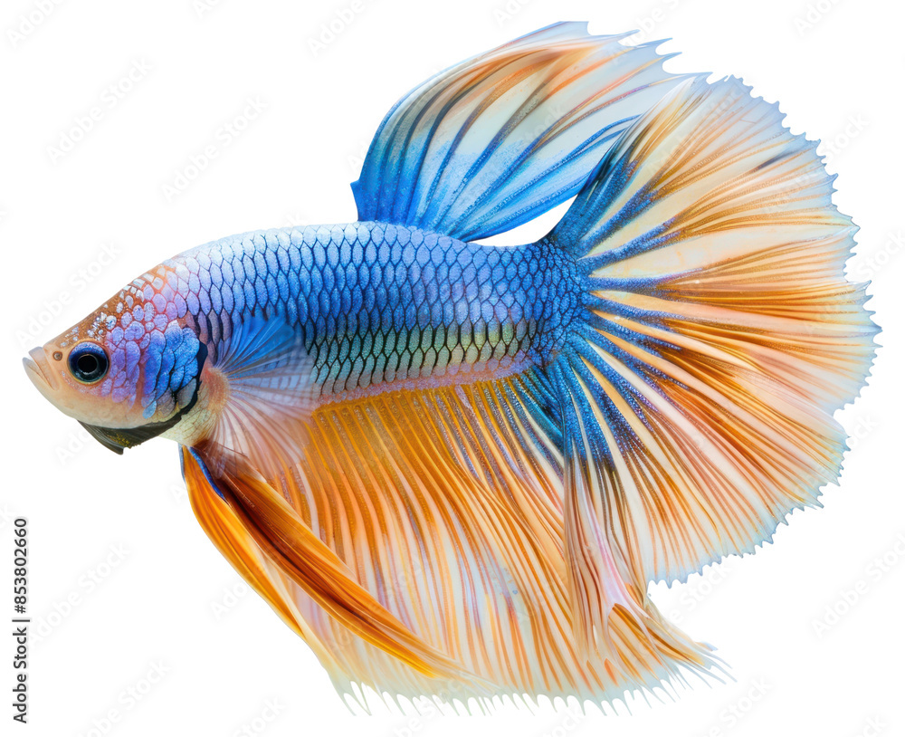 Fototapeta premium PNG Betta fish goldfish animal sea life.