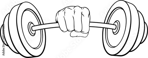 Weight Lifting Fist Hand Ho...