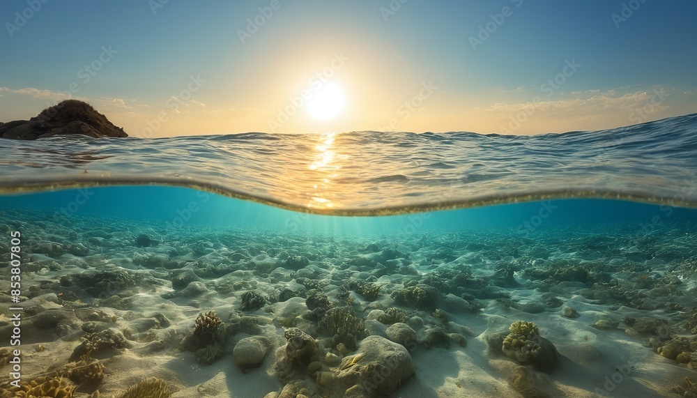 Sunbeams Dancing on Sandy Seabed Sunbeams Dancing on Sandy Seabed