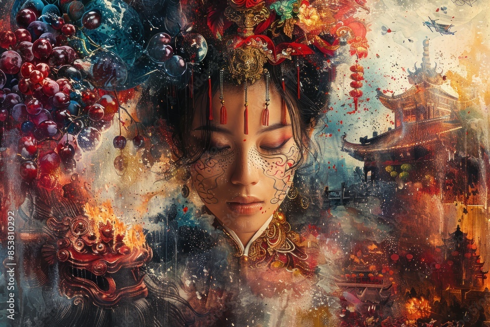 Chinese Empress Artistic Portrait Chinese Empress Artistic Portrait
