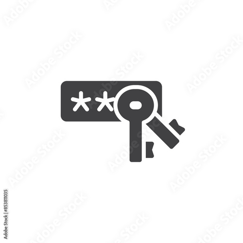 Keys with a password code vector icon