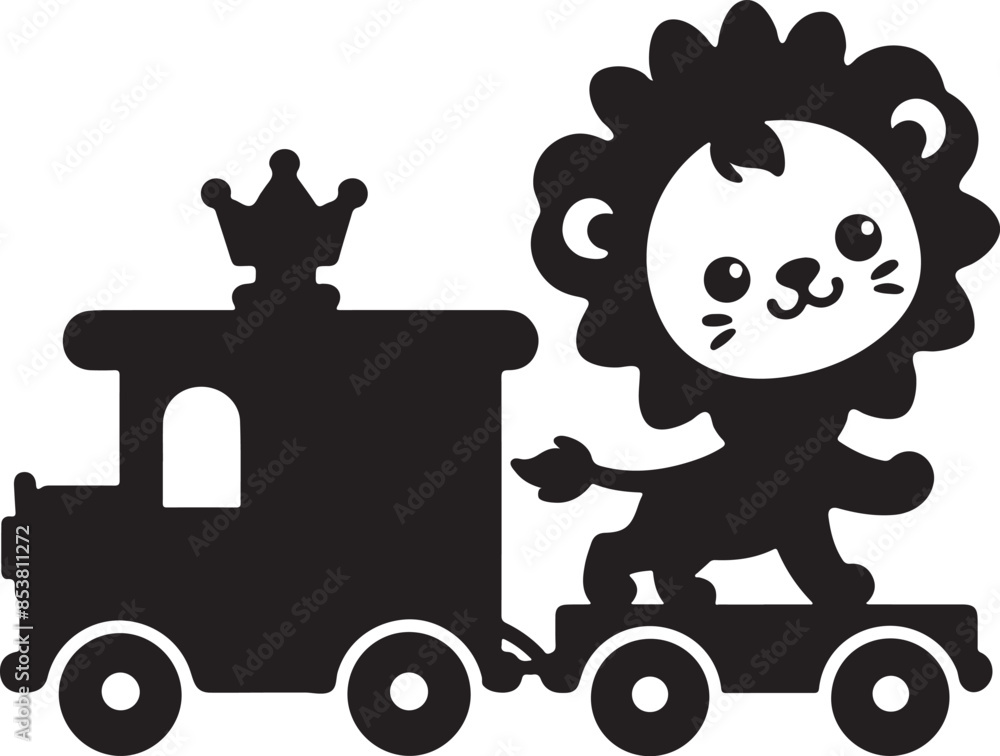 baby lion art vector silhouette illustration baby lion art vector silhouette illustration
