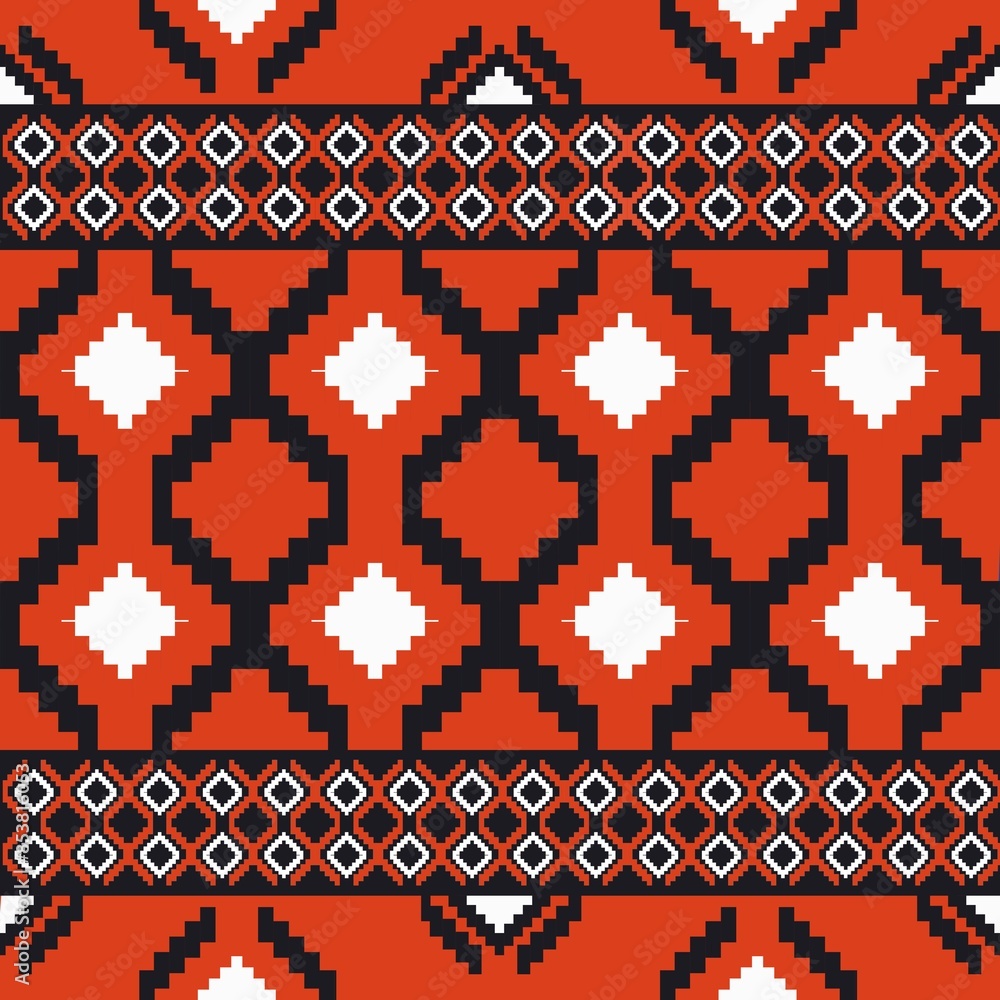 Ethnic abstract ikat art. Aztec ornament print. geometric ethnic pattern seamless color oriental. Design for background ,curtain, carpet, wallpaper, clothing, wrapping, Batik, vector illustration. Ethnic abstract ikat art. Aztec ornament print. geometric ethnic pattern seamless color oriental. Design for background ,curtain, carpet, wallpaper, clothing, wrapping, Batik, vector illustration.