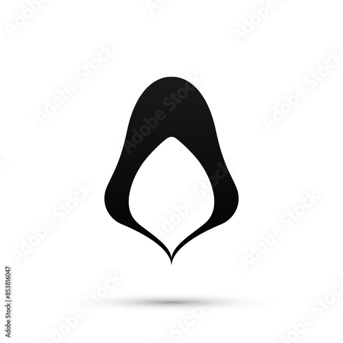 Hood icon black color on a white background