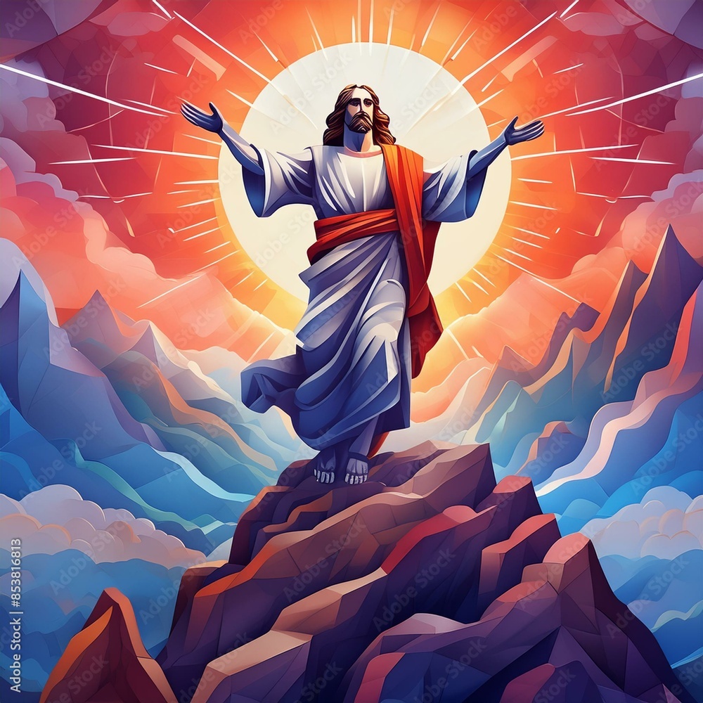 Fototapeta premium Jesus embraces