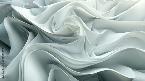 Gentle gray waves forming abstract shapes