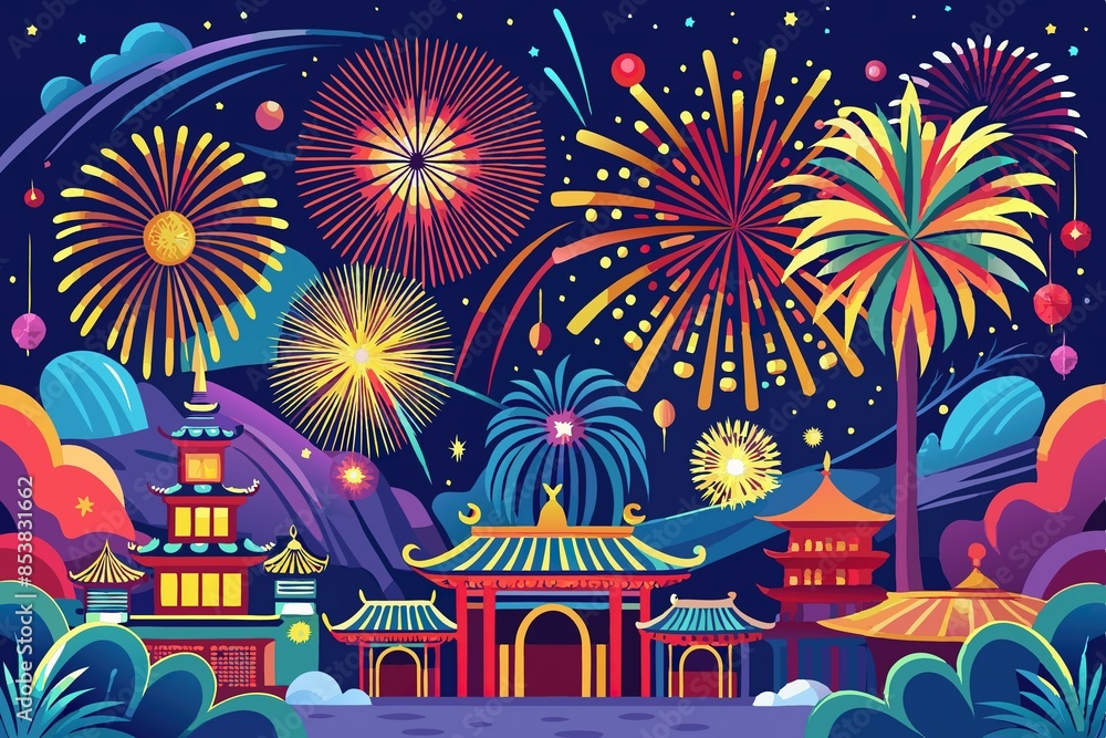 Celebrate freedom with a patriotic Independence Day vector illustration, Vibrant Independence Day vector graphic for festive celebrations, Colorful vector design for Independence Day Ganarative AI Celebrate freedom with a patriotic Independence Day vector illustration, Vibrant Independence Day vector graphic for festive celebrations, Colorful vector design for Independence Day Ganarative AI
