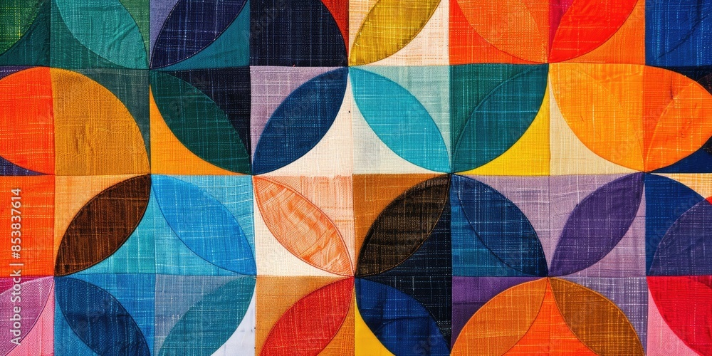 Colorful Interlocking Circles Pattern Colorful Interlocking Circles Pattern