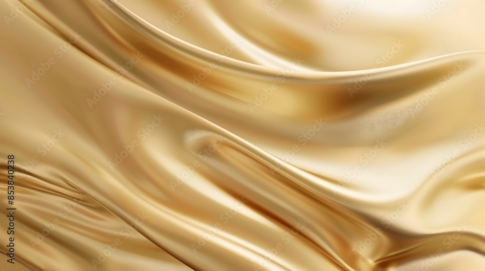 Fototapeta premium Abstract Luxury Silk Fabric Flowing with Elegant Curves and Draping