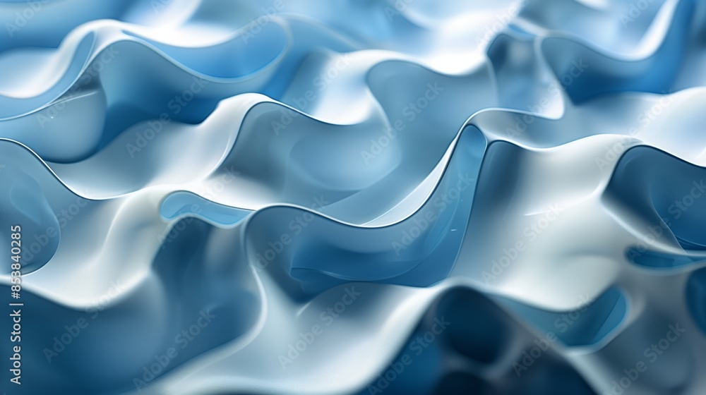 abstract pattern of blue and white gradient, 3d geometric shapes abstract pattern of blue and white gradient, 3d geometric shapes