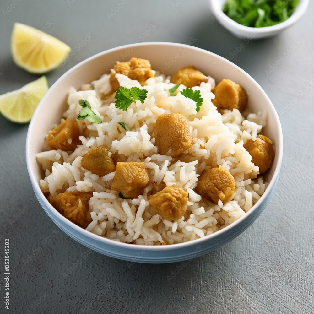 healthy soya chunks rice