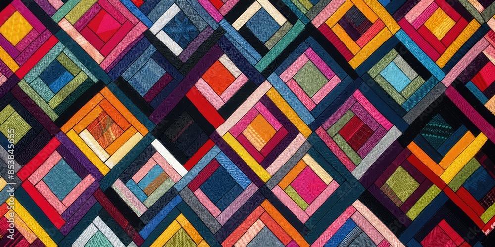 Dynamic Geometric Art with Bold Colors Dynamic Geometric Art with Bold Colors