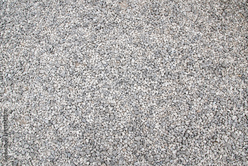 Gravel stone texture background. Stone pebble floor pattern.