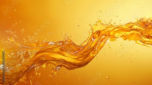 Close-up liquid wave with drop