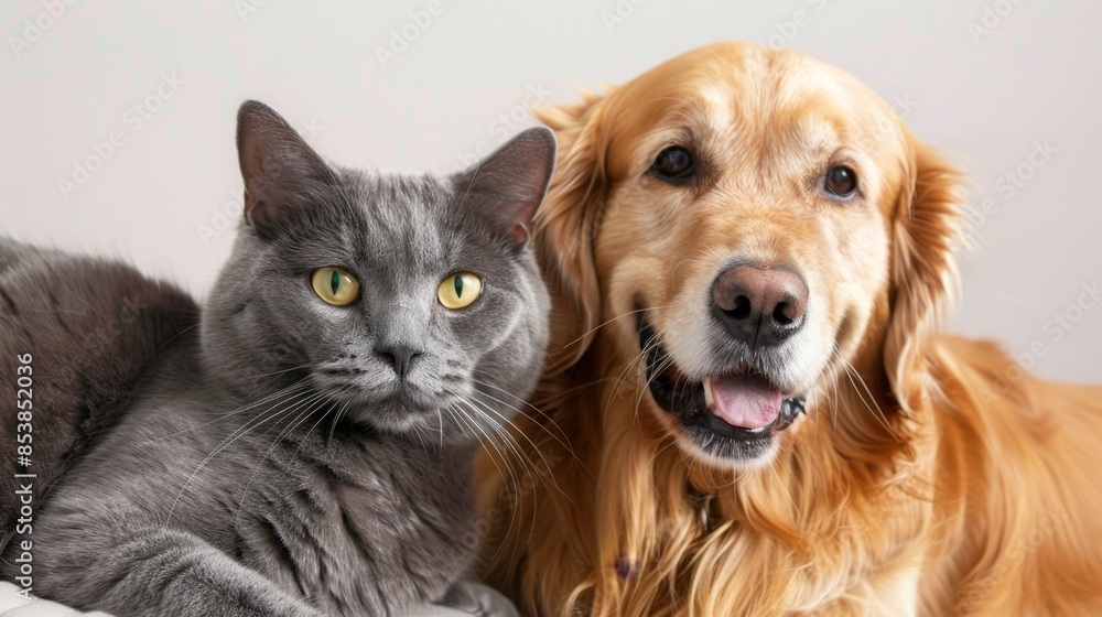 Cat and Dog Together, Generative AI Cat and Dog Together, Generative AI