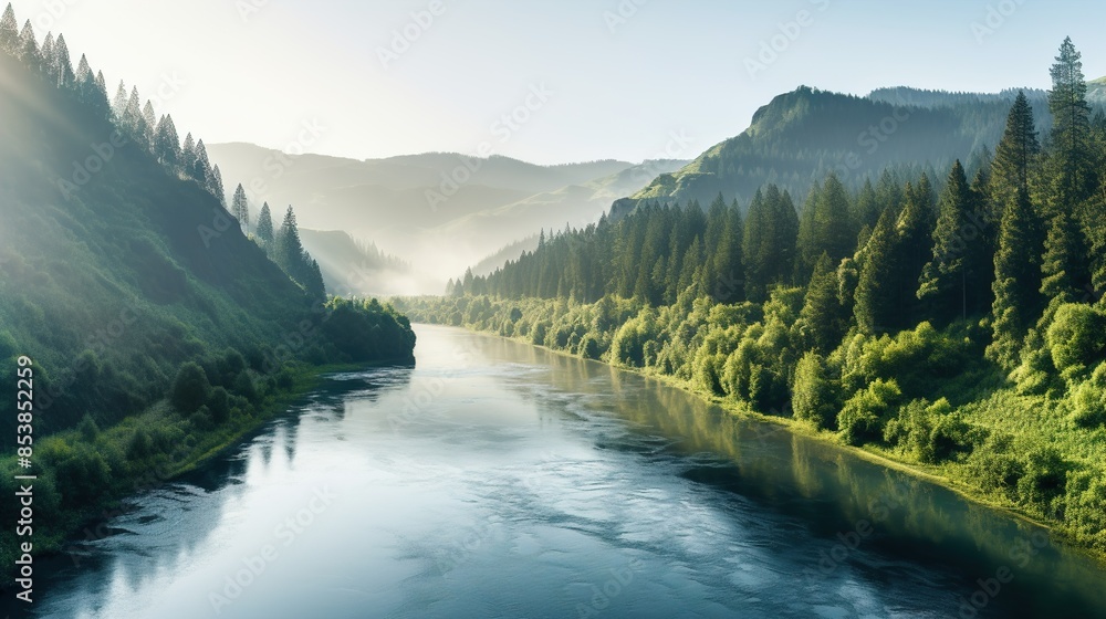 Fototapeta premium river in the mountains