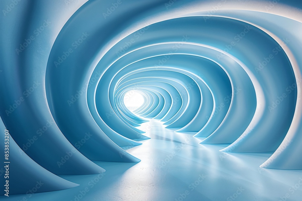 Fototapeta premium Close-up tunnel light end