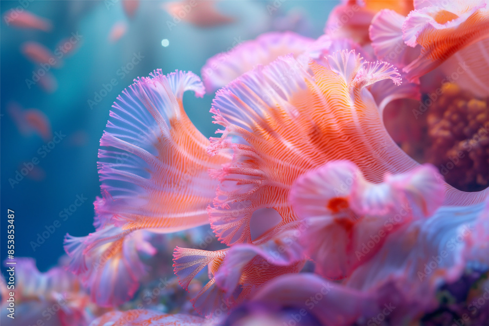 Naklejka premium The extraordinary beauty of the underwater ecosystem