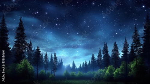 forest in the night