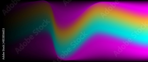 Black background with a bright color accent
