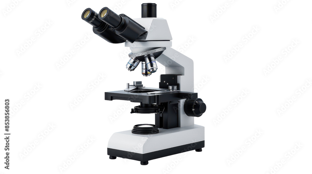 High-resolution microscope for scientific research, featuring multiple ...