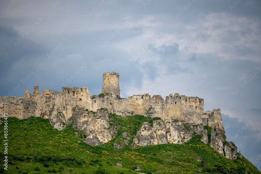 The Spis Castle in Slovakia. The Spis Castle in Slovakia.